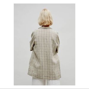 LinenFox Kay Fall Grey Checks Shirt